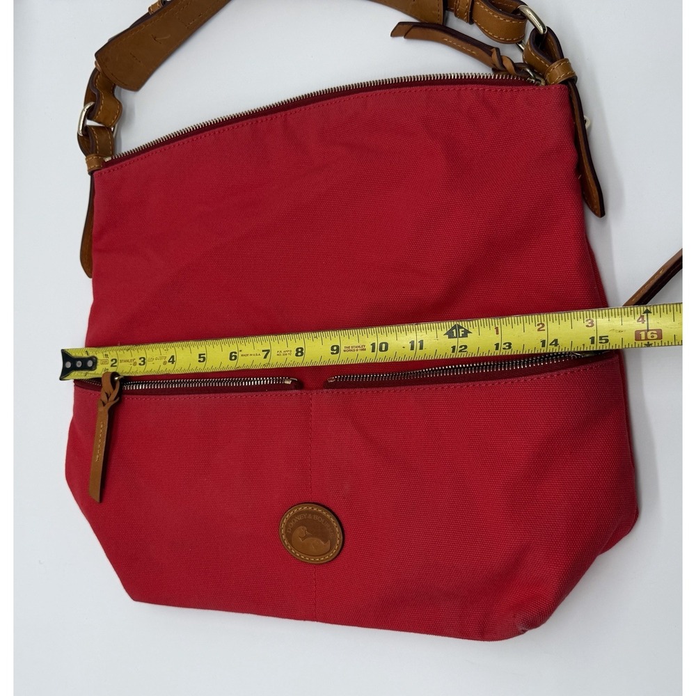 Dooney & Bourke Women's Medium Crossbody Red Hobo Shoulder Bag - Picture 6 of 7
